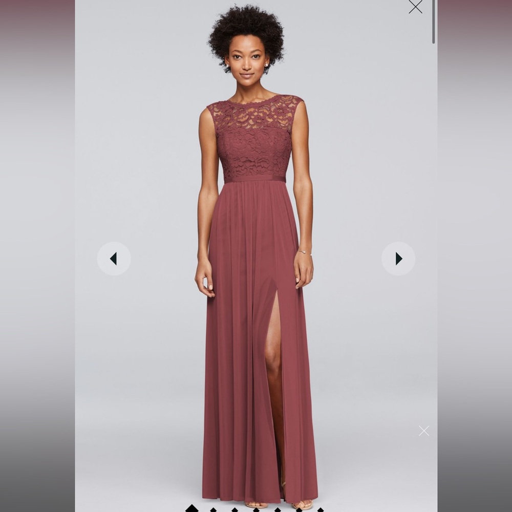 Lace bridesmaid dress